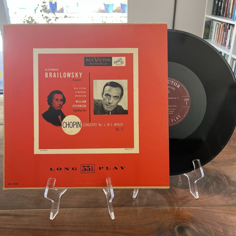 Alexander Brailowsky Chopin Concerto No. 1 in E Minor LP 1950 RCA Victor LM 1020